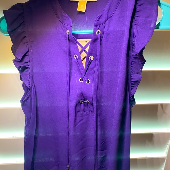 🔥🛍➡️NWT Purple Sleeveless Top by MK - Picture 2 of 13